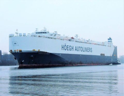 Hoegh Detroit in IJmuiden, 17 dec 2016