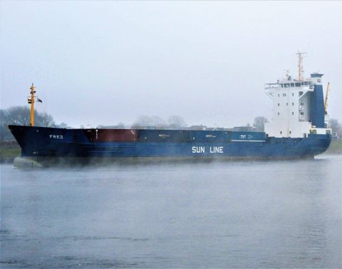 Frej in IJmuiden, 29 dec 2016