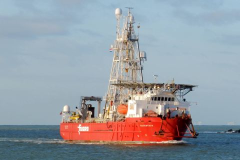 Bucentauer in IJmuiden, 5 jan 2017