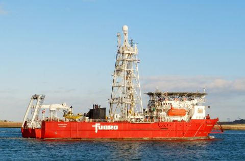 Bucentauer in IJmuiden, 5 jan 2017