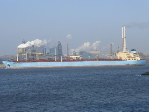 Maersk Promise in IJmuiden, 19 feb 2015