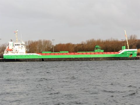 Banier in IJmuiden, 12 jan 2017