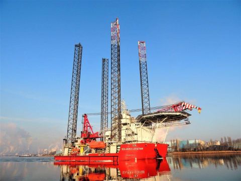 SEAJACKS LEVIATHAN in IJmuiden, 22 jan 2017