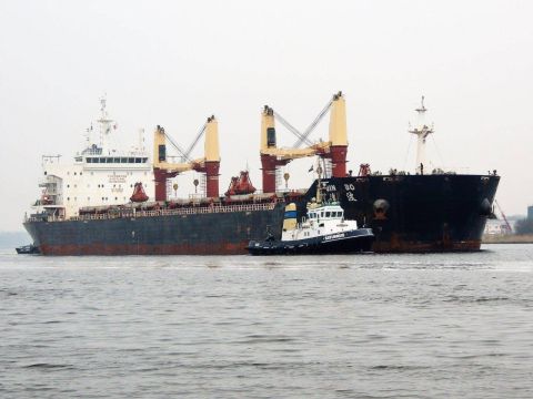 JIN BO in IJmuiden, 25 jan 2017