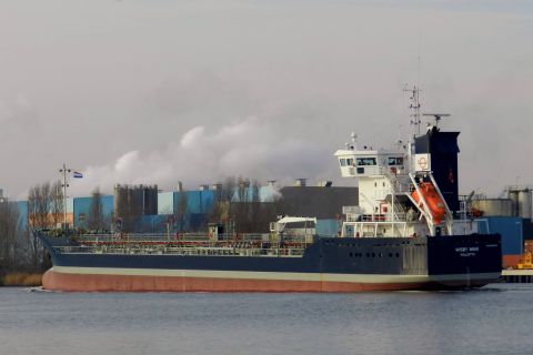 WISBY WAVE in IJmuiden, 27 jan 2017