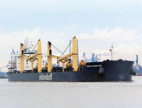 GEORG OLDENDORFF in IJmuiden, 4 mrt 2017