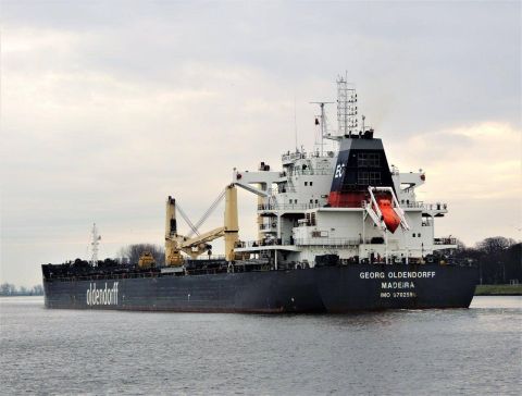 GEORG OLDENDORFF in IJmuiden, 4 mrt 2017