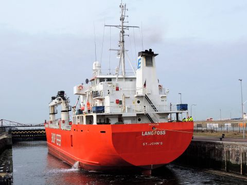 LANGFOSS in IJmuiden, 11 mrt 2017