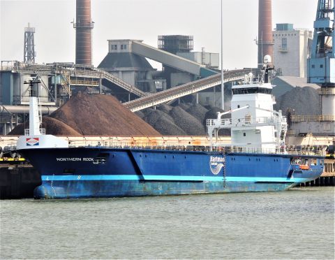 Northern Rock in IJmuiden, 14 mrt 2017