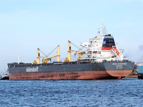 GEORG OLDENDORFF in IJmuiden, 14 mrt 2017