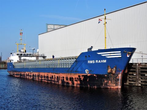 RMS RAHM in IJmuiden, 16 mrt 2017