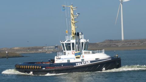 TELSTAR in IJmuiden, 2 apr 2017