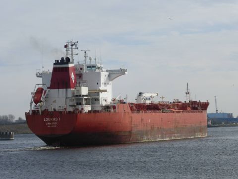 Loukas I in IJmuiden, 7 mrt 2015