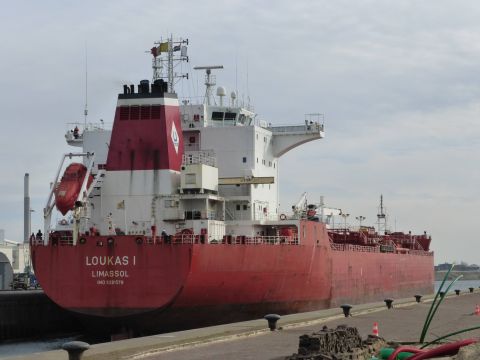 Loukas I in IJmuiden, 7 mrt 2015