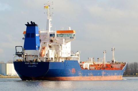 Mar Daniela in IJmuiden, 9 mrt 2015
