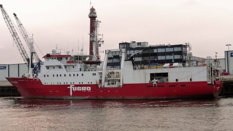 FUGRO MERIDIAN in IJmuiden, 17 okt 2017