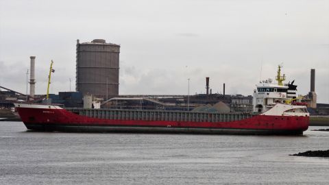 OSTBORG in IJmuiden, 6 jan 2018