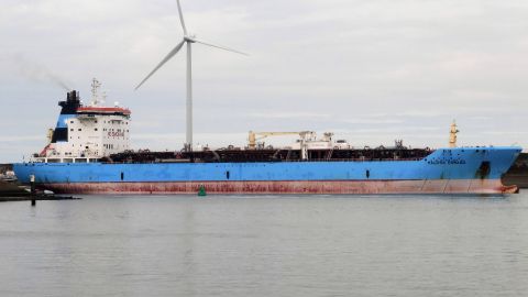 MAERSK EDWARD in IJmuiden, 31 mrt 2018