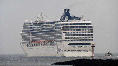 Msc Magnifica in IJmuiden, 27 apr 2018