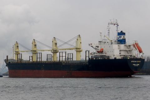 African Spirit in IJmuiden, 25 mrt 2015