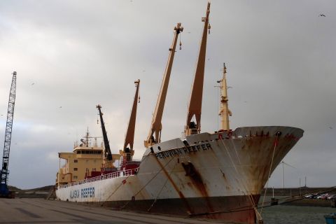 PERUVIAN REEFER in IJmuiden, 1 jan 2019