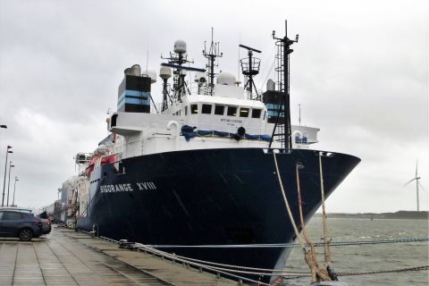 BIG ORANGE XVIII in IJmuiden, 13 mrt 2019