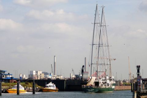 RAINBOW WARRIOR in IJmuiden, 23 aug 2019
