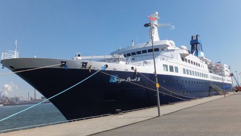 Saga Pearl II in IJmuiden, 20 apr 2015